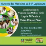 Tortelli entrega Medalha à coordenadora do Mais Médicos