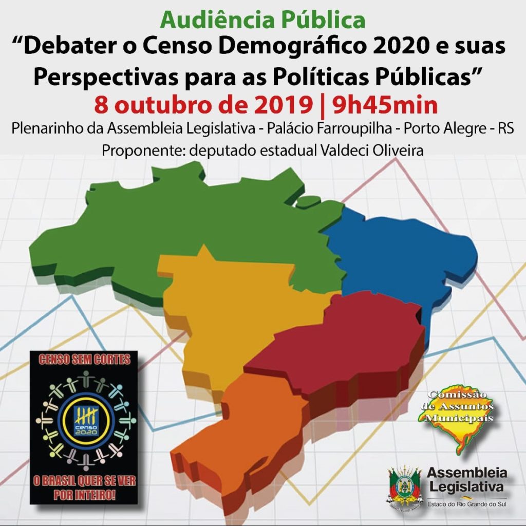 Audiência pública irá debater as mudanças no Censo 2020 e seus impactos na formatação de políticas públicas