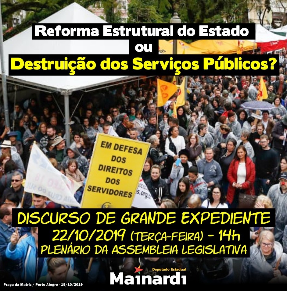 Reforma do Estado ou destruição do serviço Público?