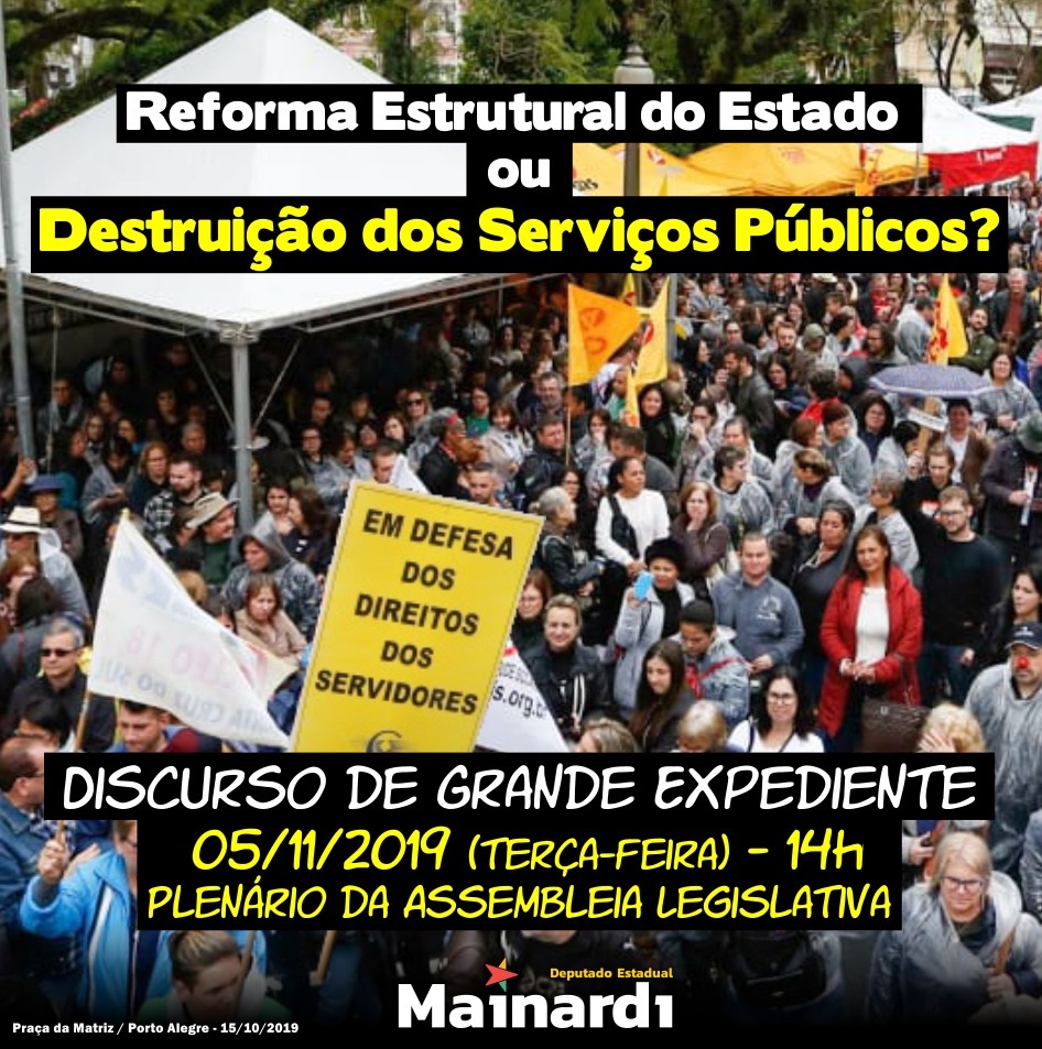 Reforma do Estado ou destruição do serviço Público?