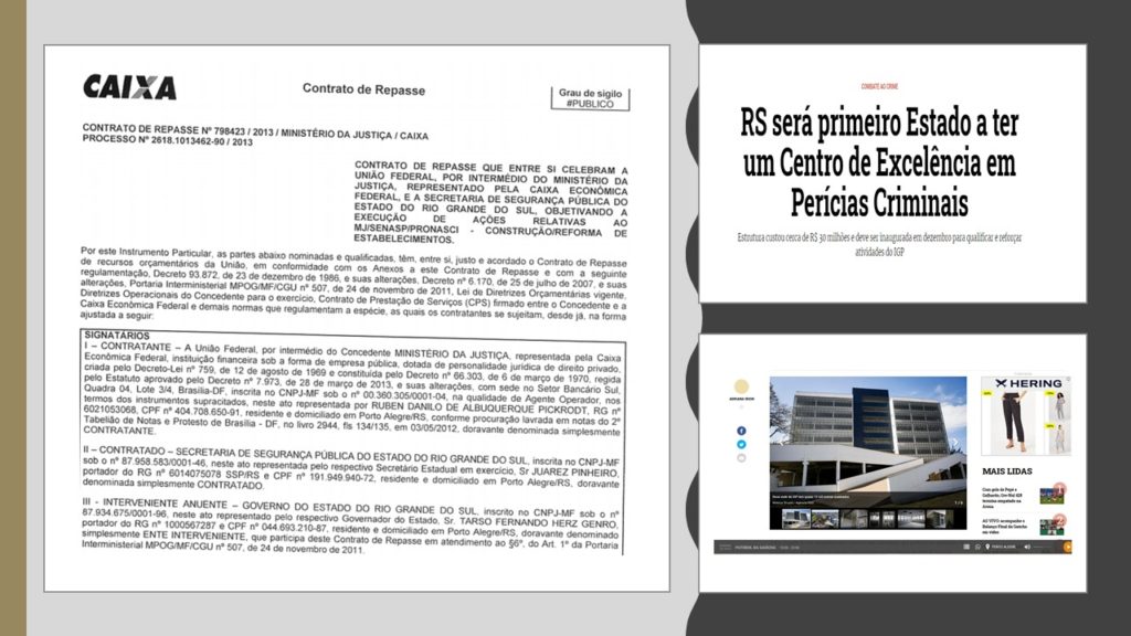 Centro de Excelência em Perícias Criminais foi viabilizado e contratado no governo Tarso 