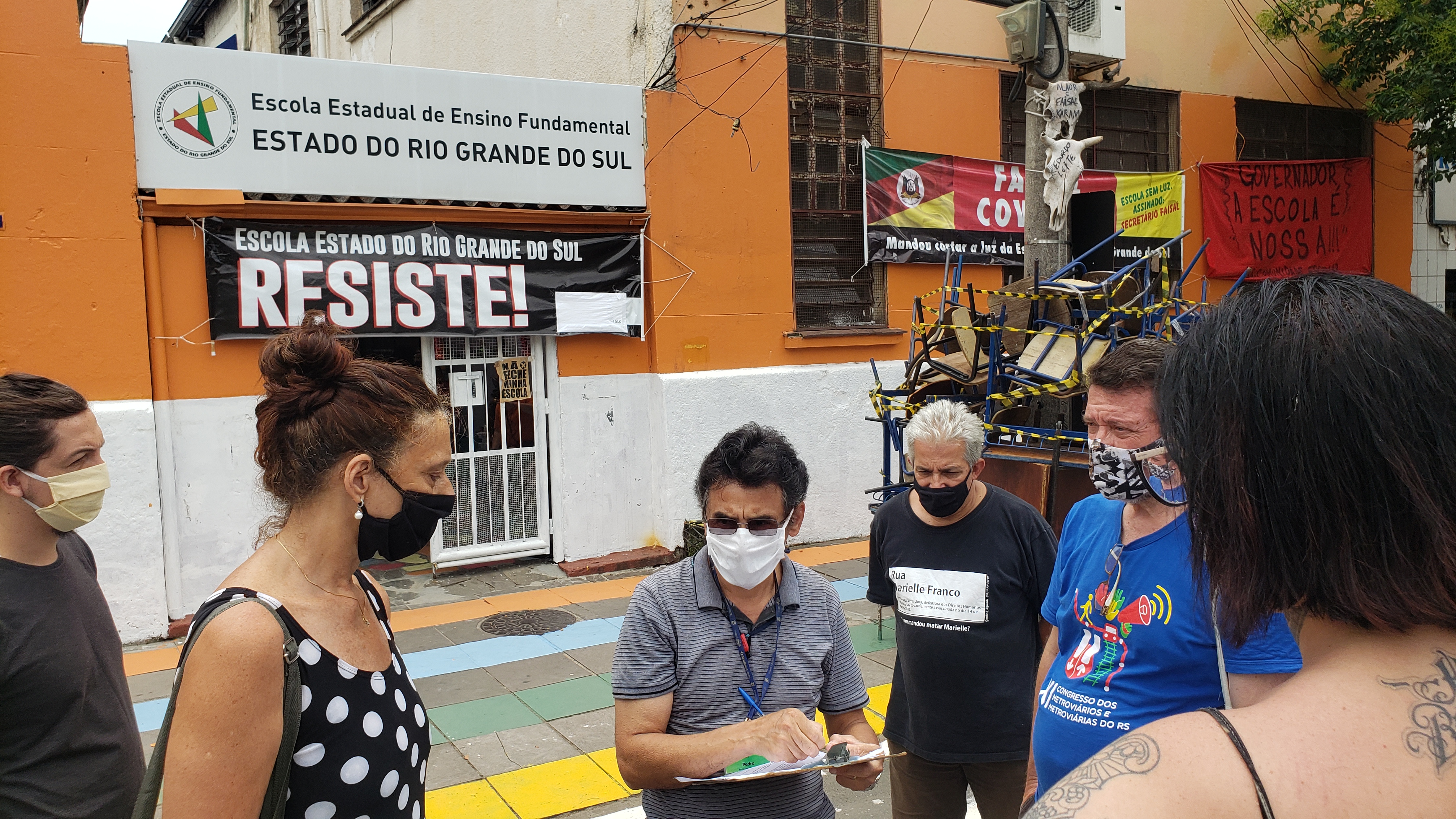 Escola Rio Grande do Sul – Comunidade escolar mostra todas as benfeitorias à Justiça