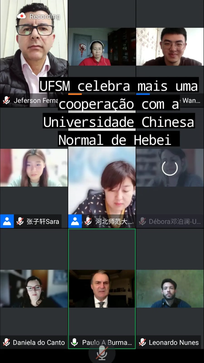 Jeferson prestigia abertura de cursos da UFSM em parceria com a Universidade de Hebei