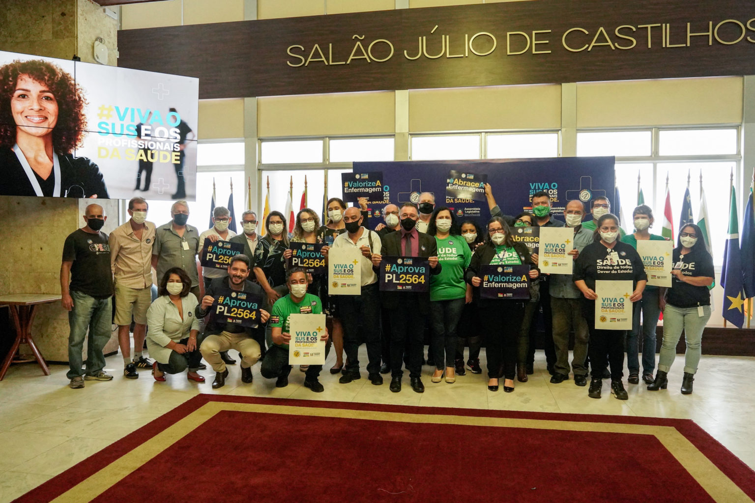 Dia Mundial da Saúde é marcado por ato em defesa da enfermagem e do SUS na Assembleia Legislativa