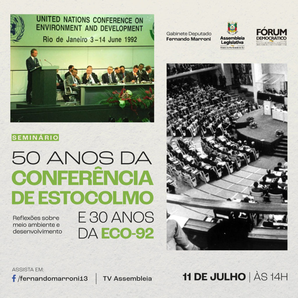 Seminário vai debater os 50 anos da Conferência de Estocolmo