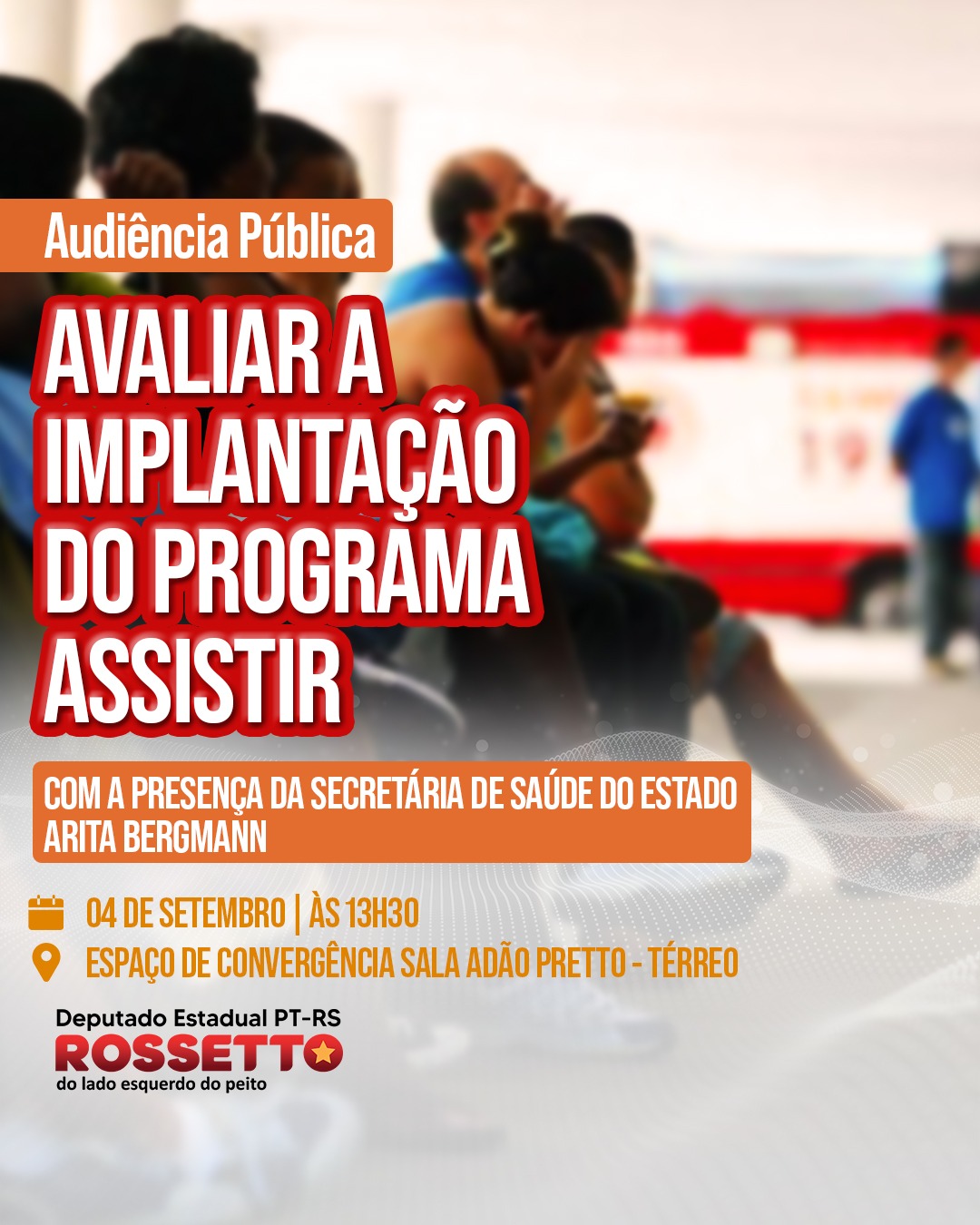 Secretária de Saúde do RS confirma presença em Audiência Pública sobre impactos do Programa Assistir