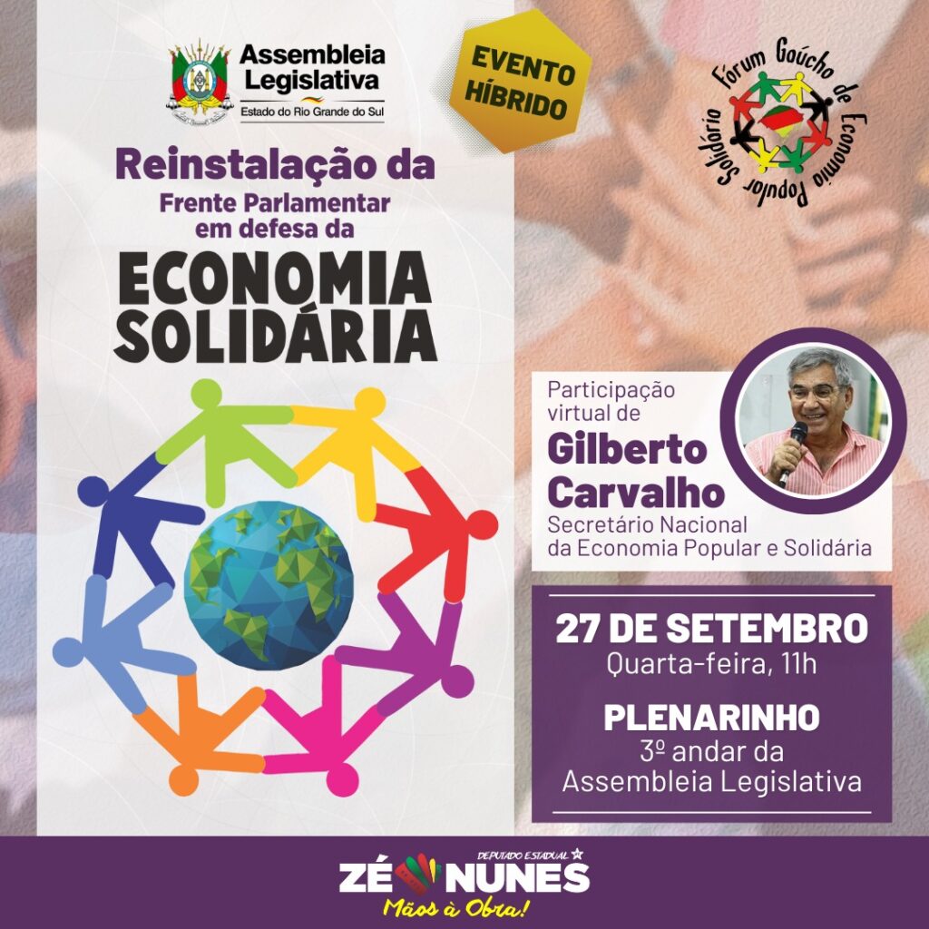 Frente Parlamentar da Economia Solidária será reinstalada