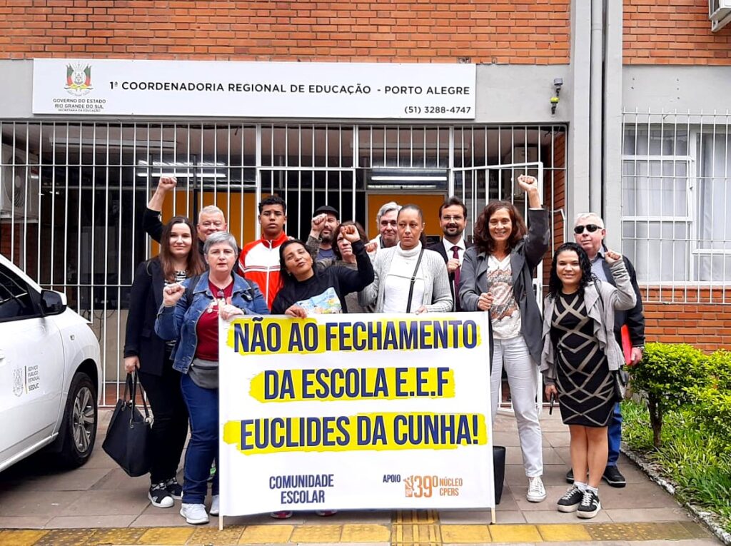 Sofia apoia a luta da Escola Euclides da Cunha para não ter prédio interditado 