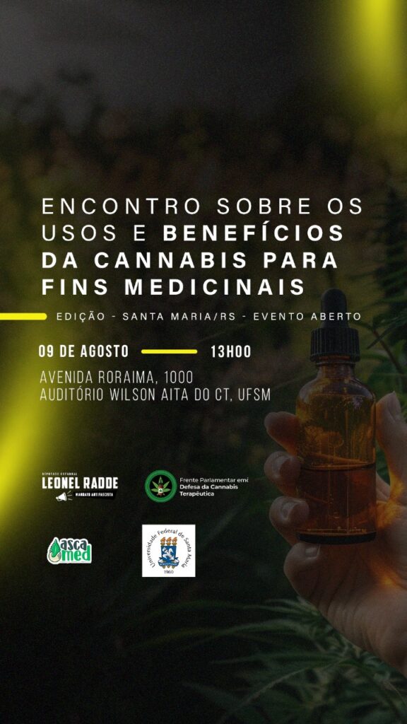 Cannabis medicinal é tema de encontro em Santa Maria nesta sexta