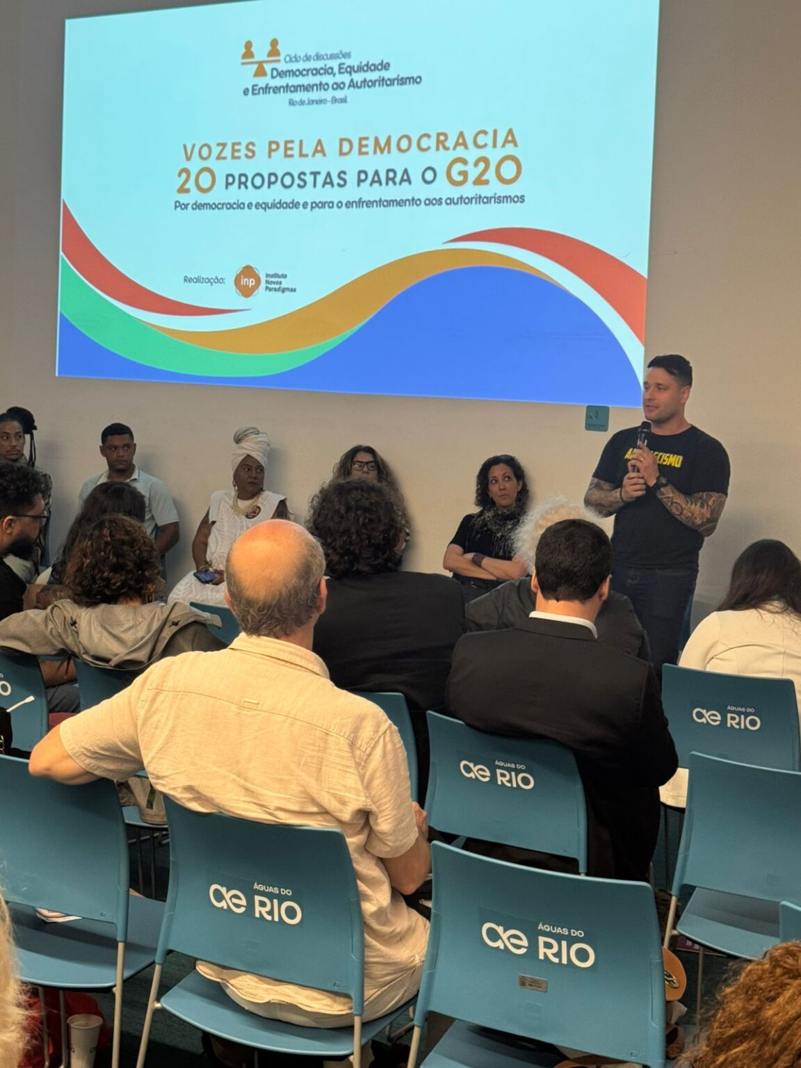 Leonel Radde participa do G20 Social onde debateu o enfrentamento aos autoritarismos