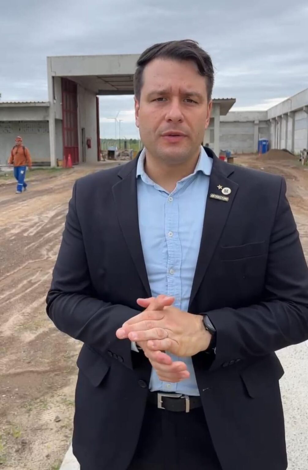 Deputado Radde vistoria obra do Centro de Atendimento Socioeducativo de Osório