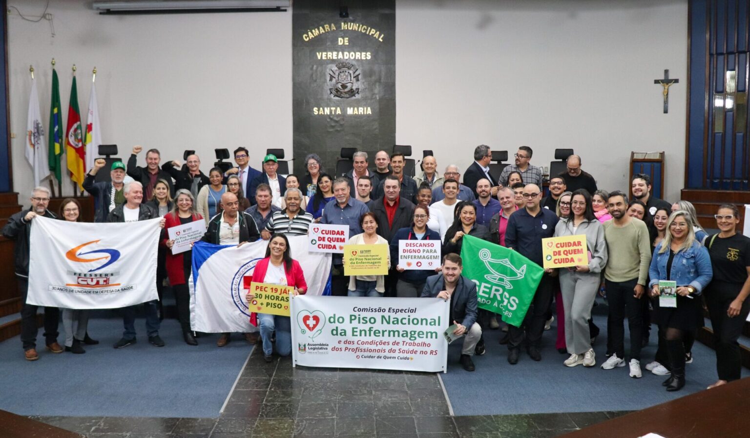 Enfermagem – Audiência santa-mariense amplia cobranças de profissionais e entidades sobre o Piso, jornada e descanso digno