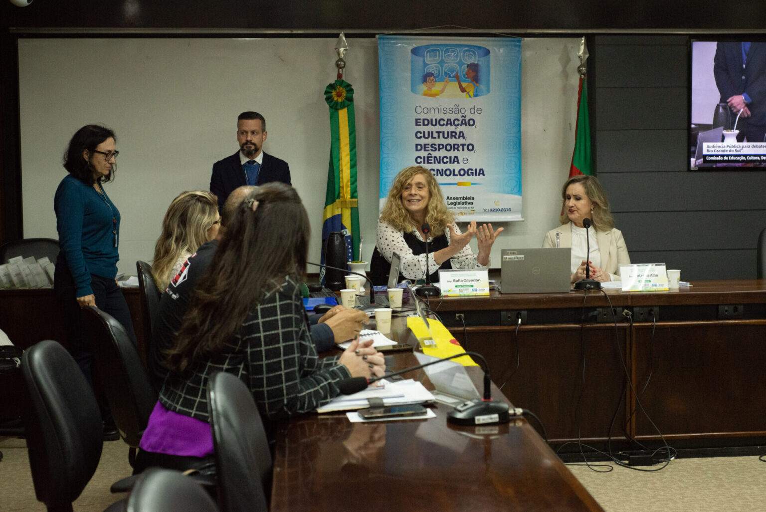 Sofia Cavedon alerta para a urgência da segurança nas escolas em audiência pública