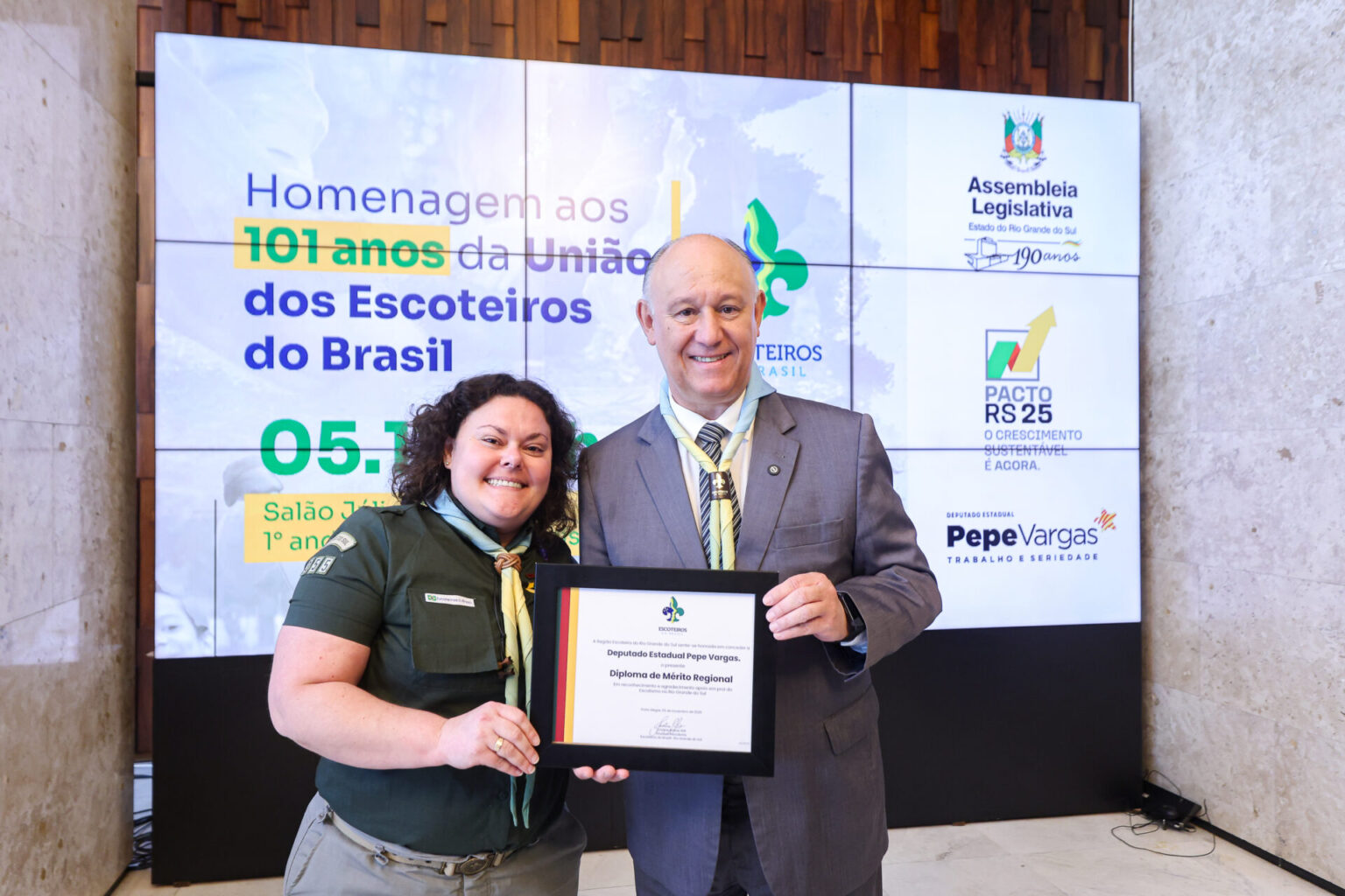 Assembleia Legislativa celebra os 101 anos do Movimento Escoteiro no Brasil