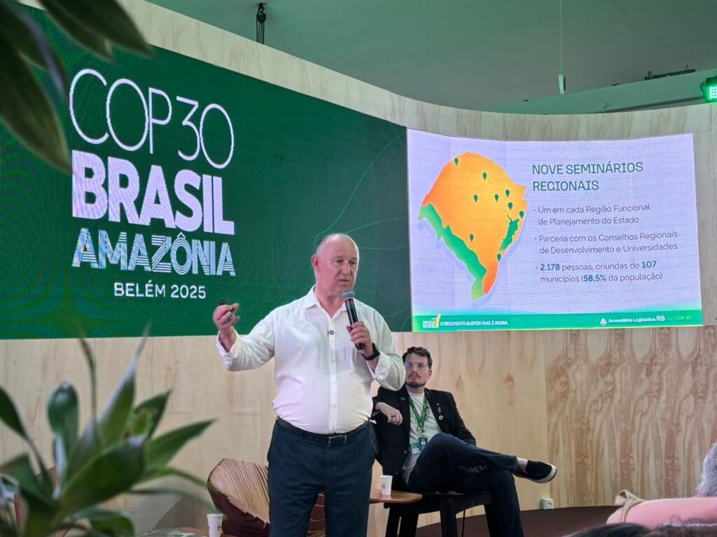 Deputado Pepe apresenta experiências do Parlamento gaúcho na COP30