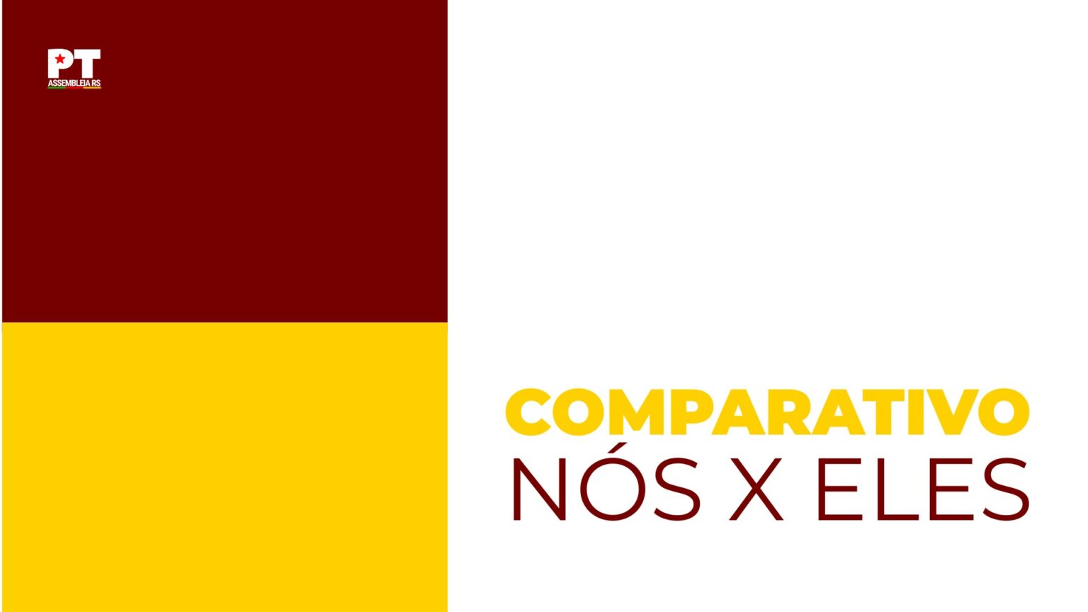 Dois projetos, duas formas de governar Dois projetos, duas formas de governar
